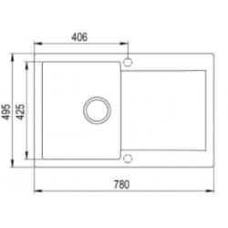 Zlewozmywak Teka LIVO 45 B-TG TOPAZ 40148002
